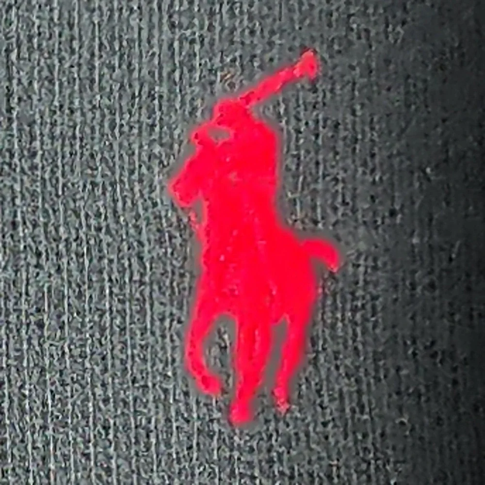Polo Ralph Lauren‎ Sweater Mens XXL Black Quarter Zip Cotton Red Pony Pullover